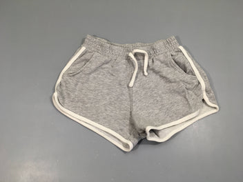 Short molleton gris chiné