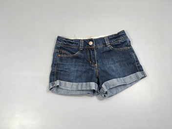 Short jean à revers
