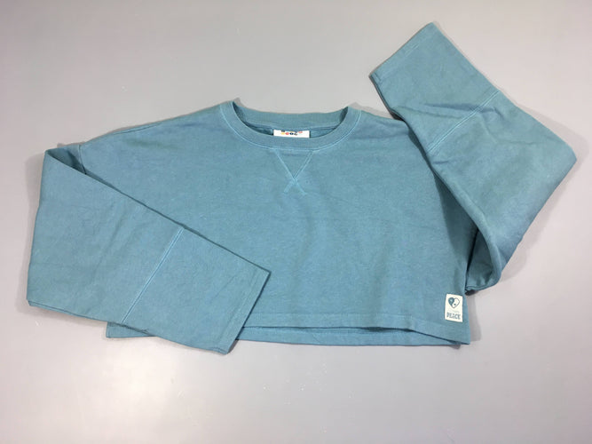 Sweat court bleu, moins cher chez Petit Kiwi