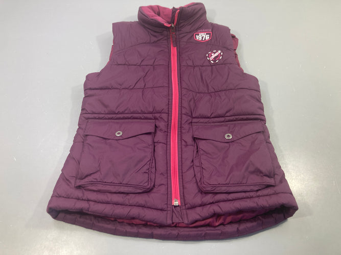 Bodywarmer mauve et rose "1976", moins cher chez Petit Kiwi
