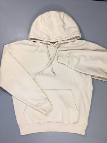 Sweat oversized beige à capuche 2 accrocs haut G, moins cher chez Petit Kiwi