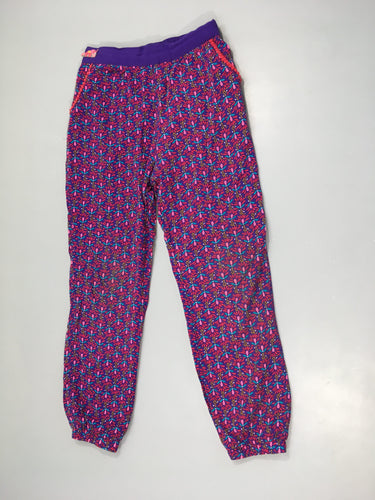 Pantalon fluide mauve motifs, moins cher chez Petit Kiwi
