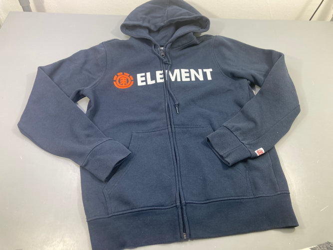 Sweat zippé à capuche bleu marine  "Element", moins cher chez Petit Kiwi