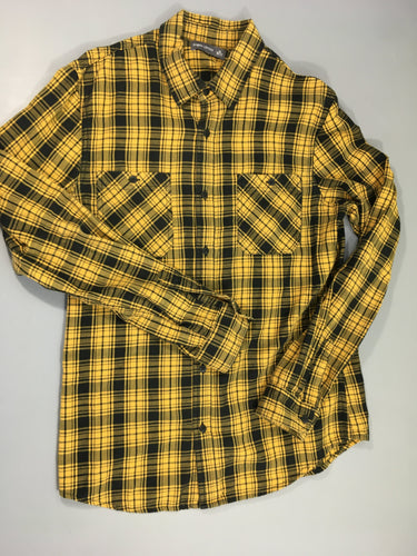 Chemise ml carreaux jaune/noir, moins cher chez Petit Kiwi