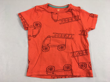 T-shirt m.c rouge camion pompier