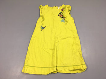 Robe s.m anis texturé oiseau brodé
