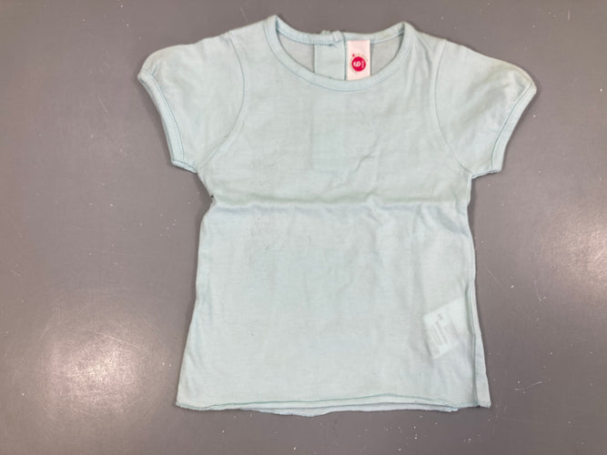 T-shirt m.c bleu clair, moins cher chez Petit Kiwi
