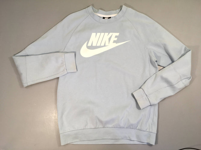 Sweat bleu clair Nike Bas manches tachés, moins cher chez Petit Kiwi