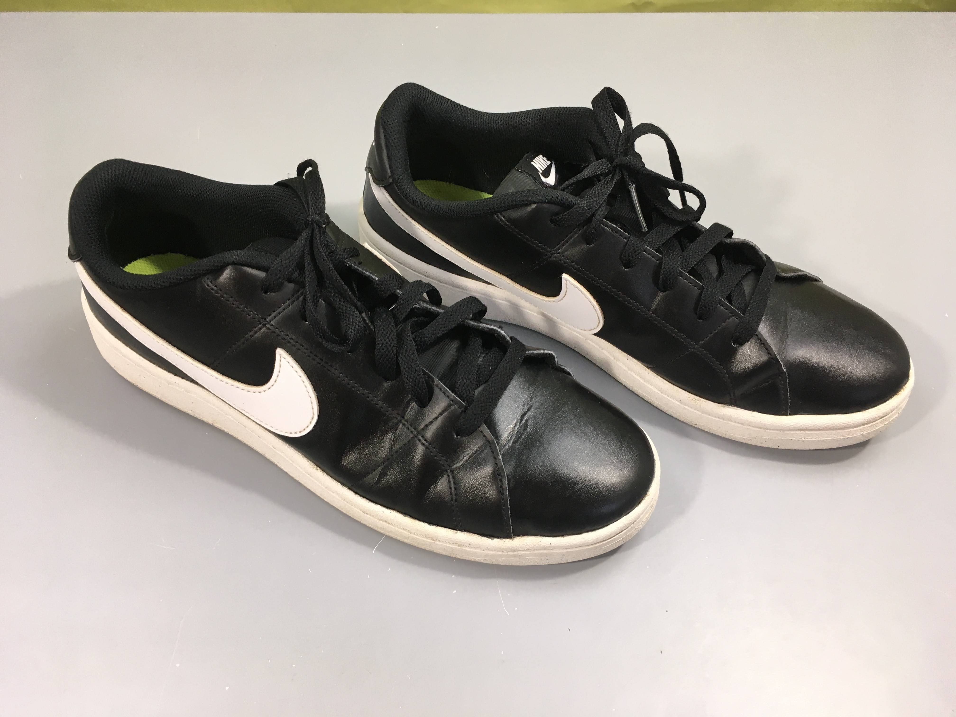 Baskets basses cuir noir, 44