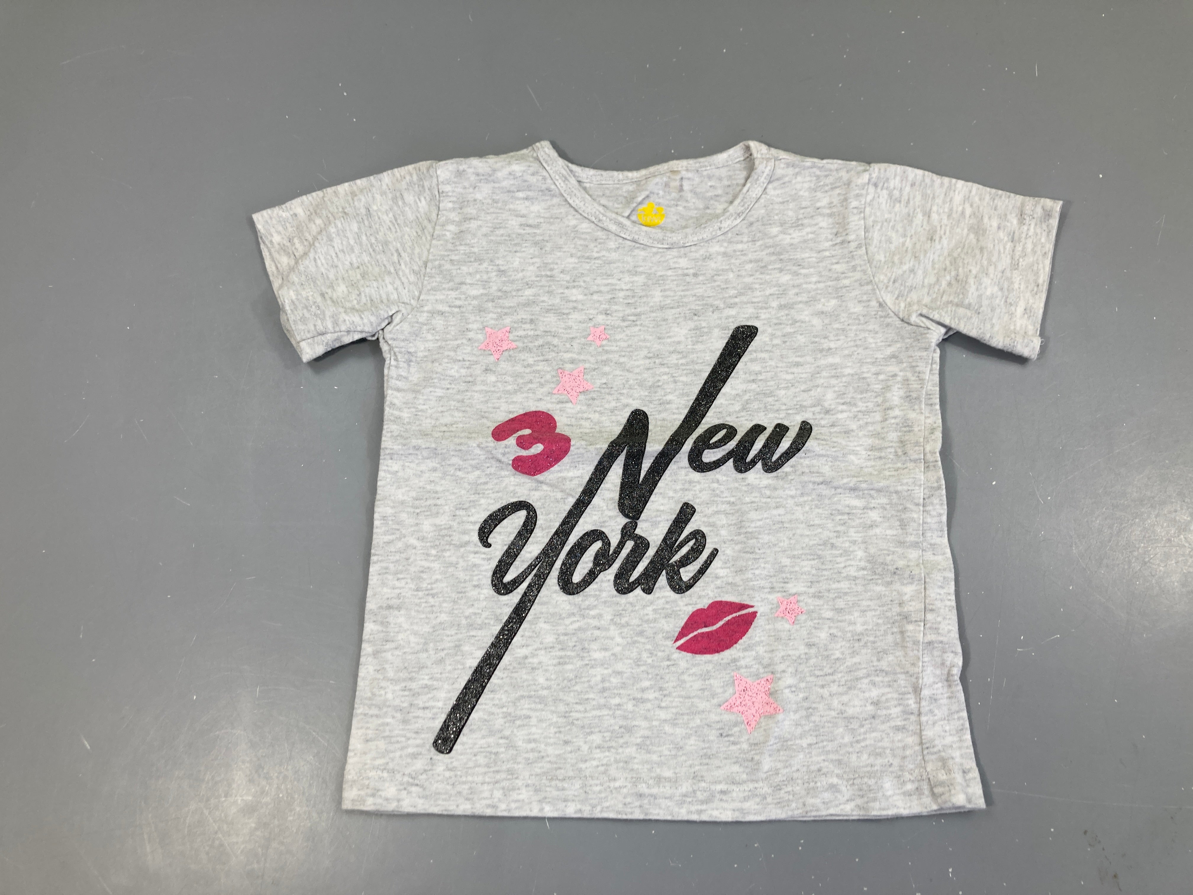 T-shirt m.c gris chiné New-York
