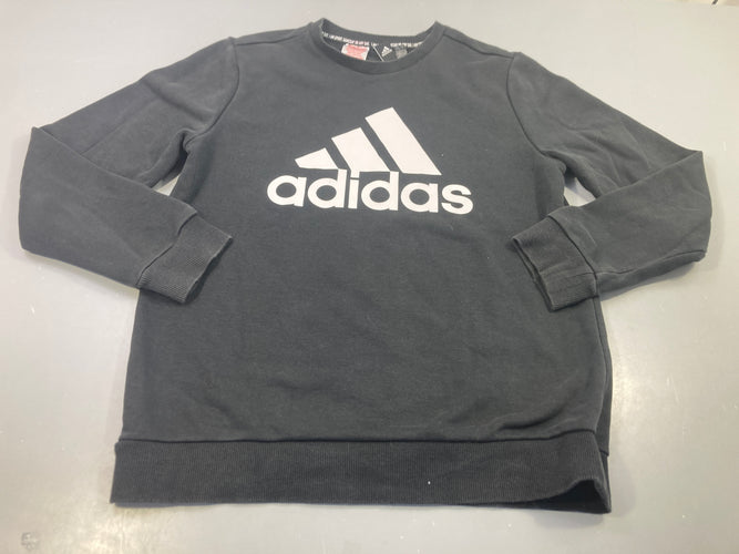 Sweat noir , logo blanc Adidas, moins cher chez Petit Kiwi