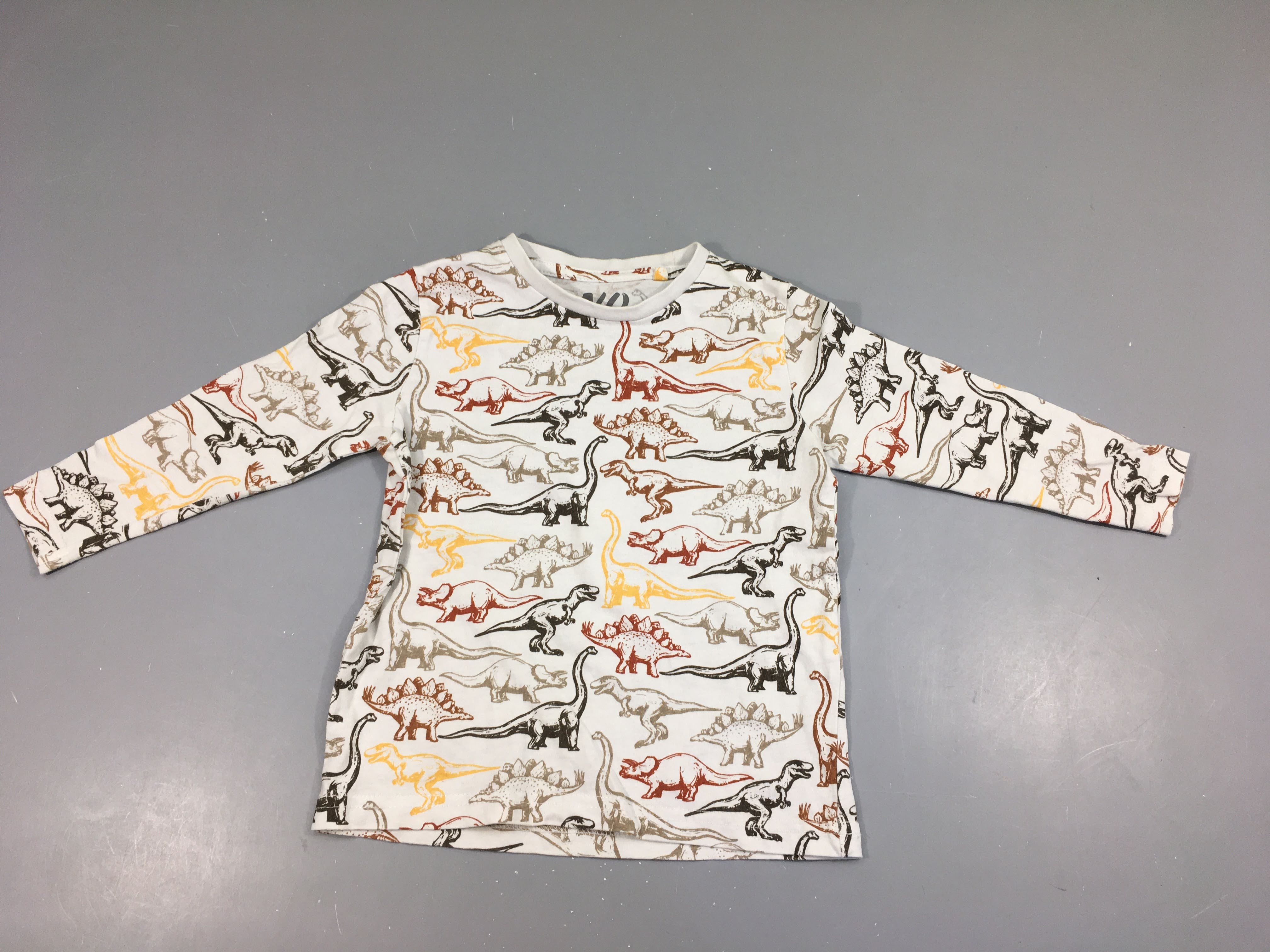 T-shirt m.l blanc dinos