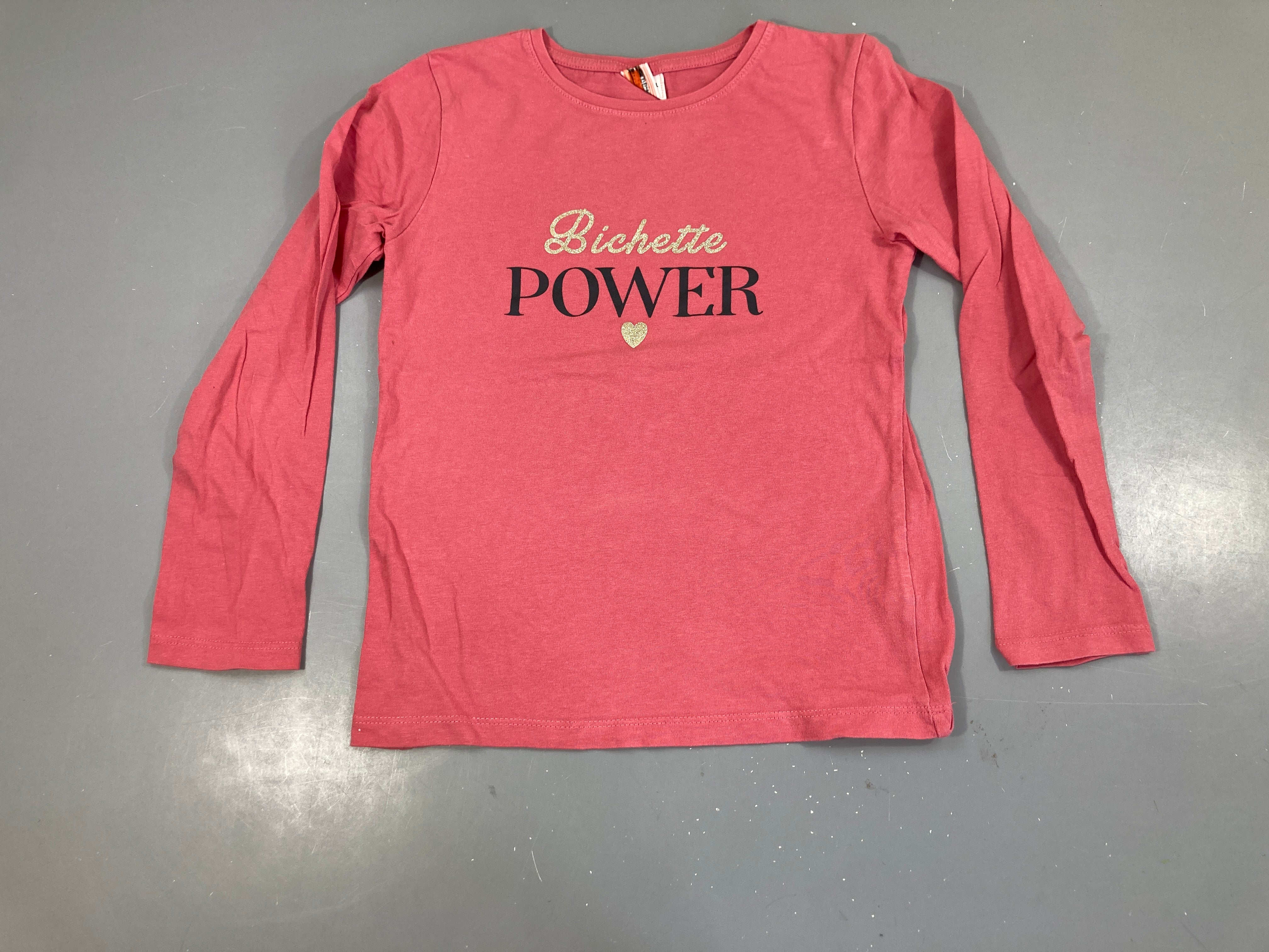 T-shirt m.l rose Power