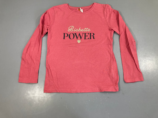 T-shirt m.l rose Power, moins cher chez Petit Kiwi