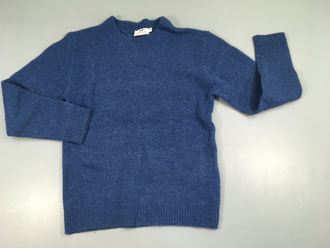 Pull bleu, 100% laine, moins cher chez Petit Kiwi