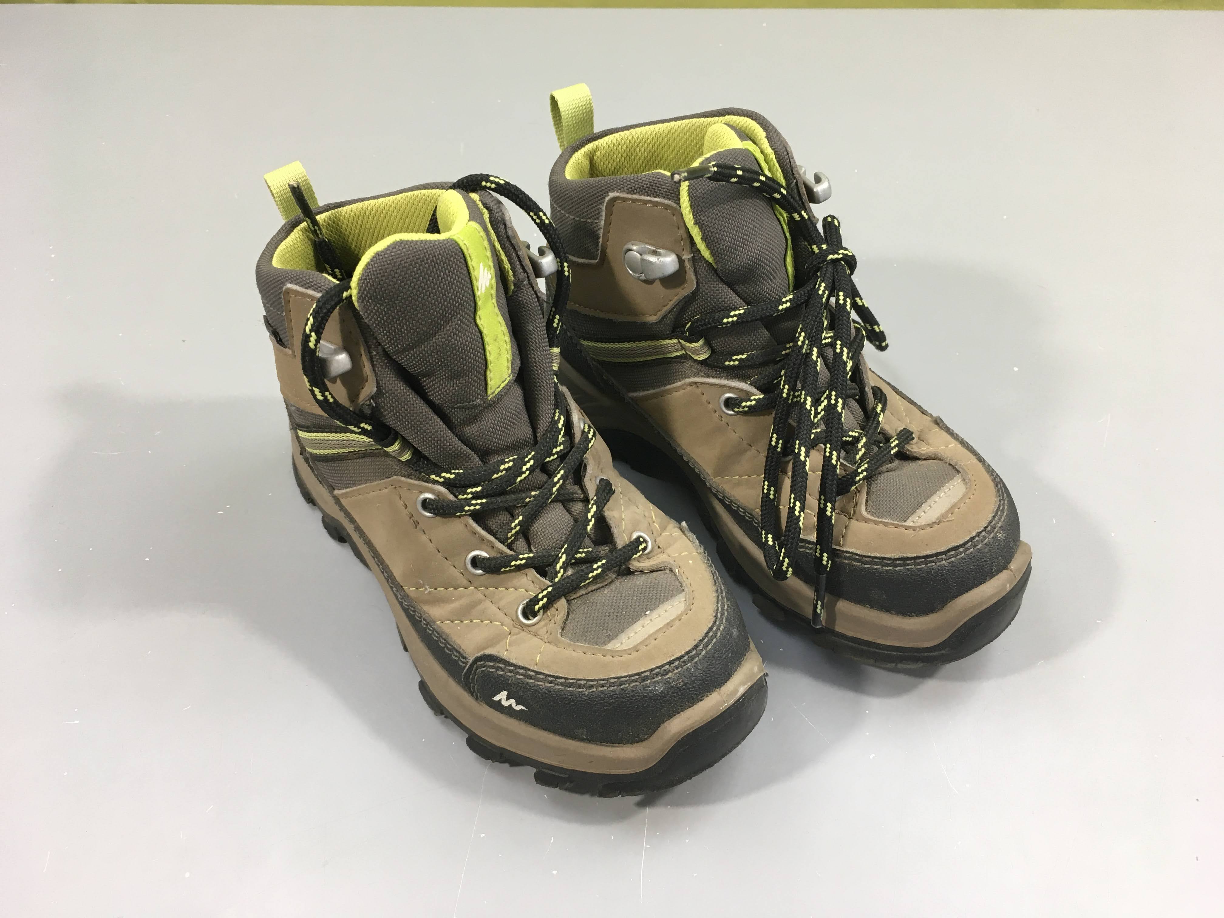 Bottines de marche kaki/vert, 28