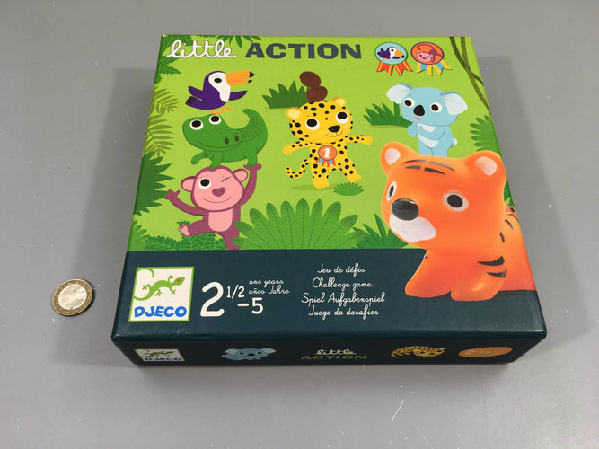 Jeu de défis, Little Action, 2-5a, manque 1 carte pas essentielle au jeu, moins cher chez Petit Kiwi