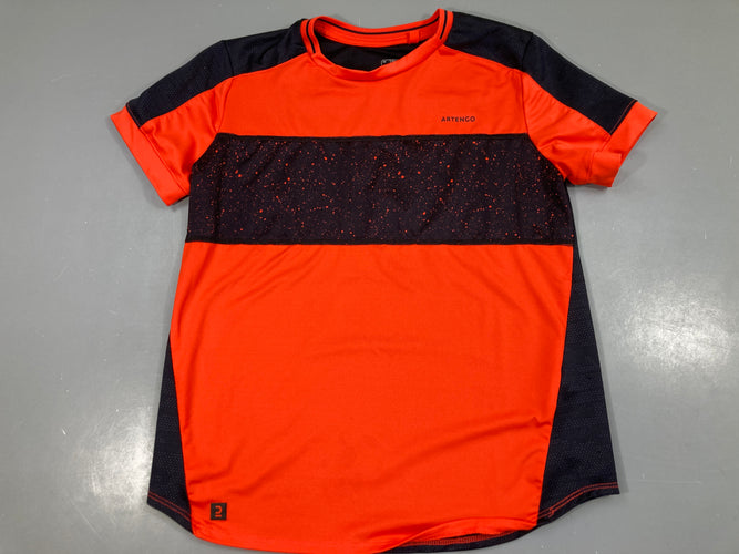 T-shirt m.c orange noir moucheté, moins cher chez Petit Kiwi