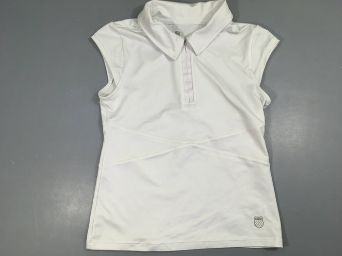 Polo s.m de sport blanc Ek.swiss, moins cher chez Petit Kiwi