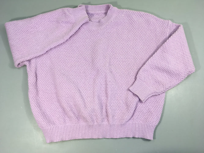 Pull texturé lilas, moins cher chez Petit Kiwi