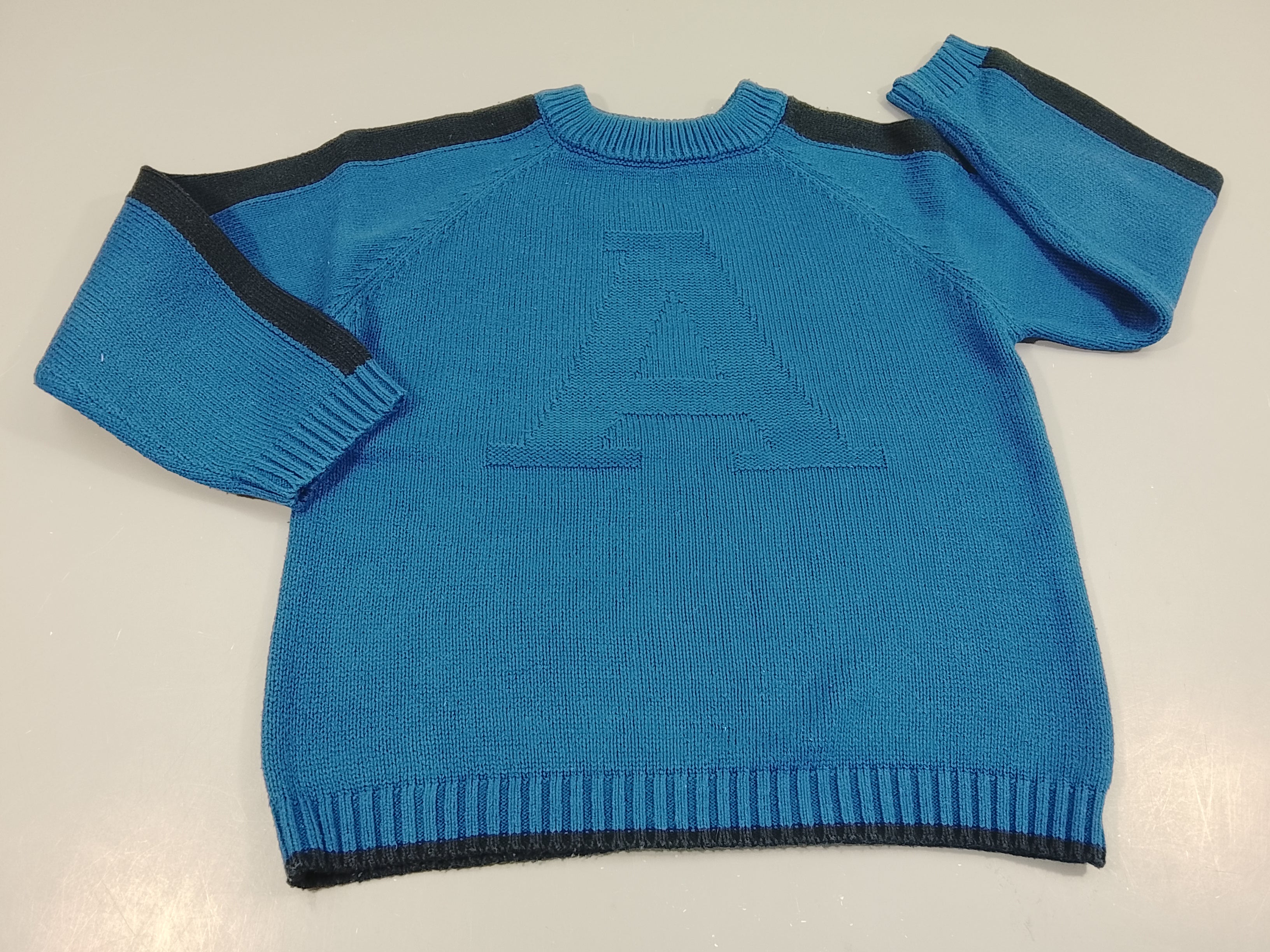 Pull Eden et Victor bleu, noir 