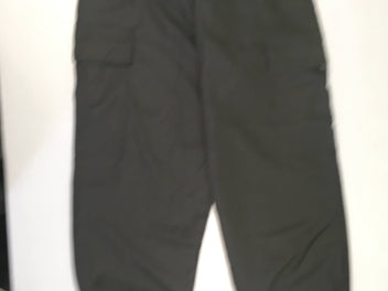 Pantalon noir fluide taille et chevilles élastiques
