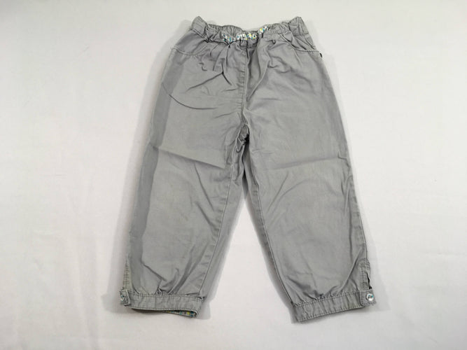 Pantalon gris taille élastique, moins cher chez Petit Kiwi