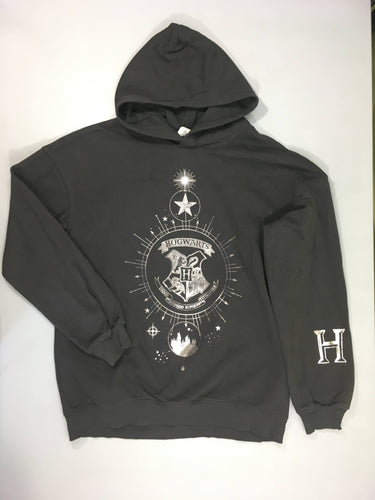 Sweat à capuche noir Harr.y Potter Hogwarts, moins cher chez Petit Kiwi