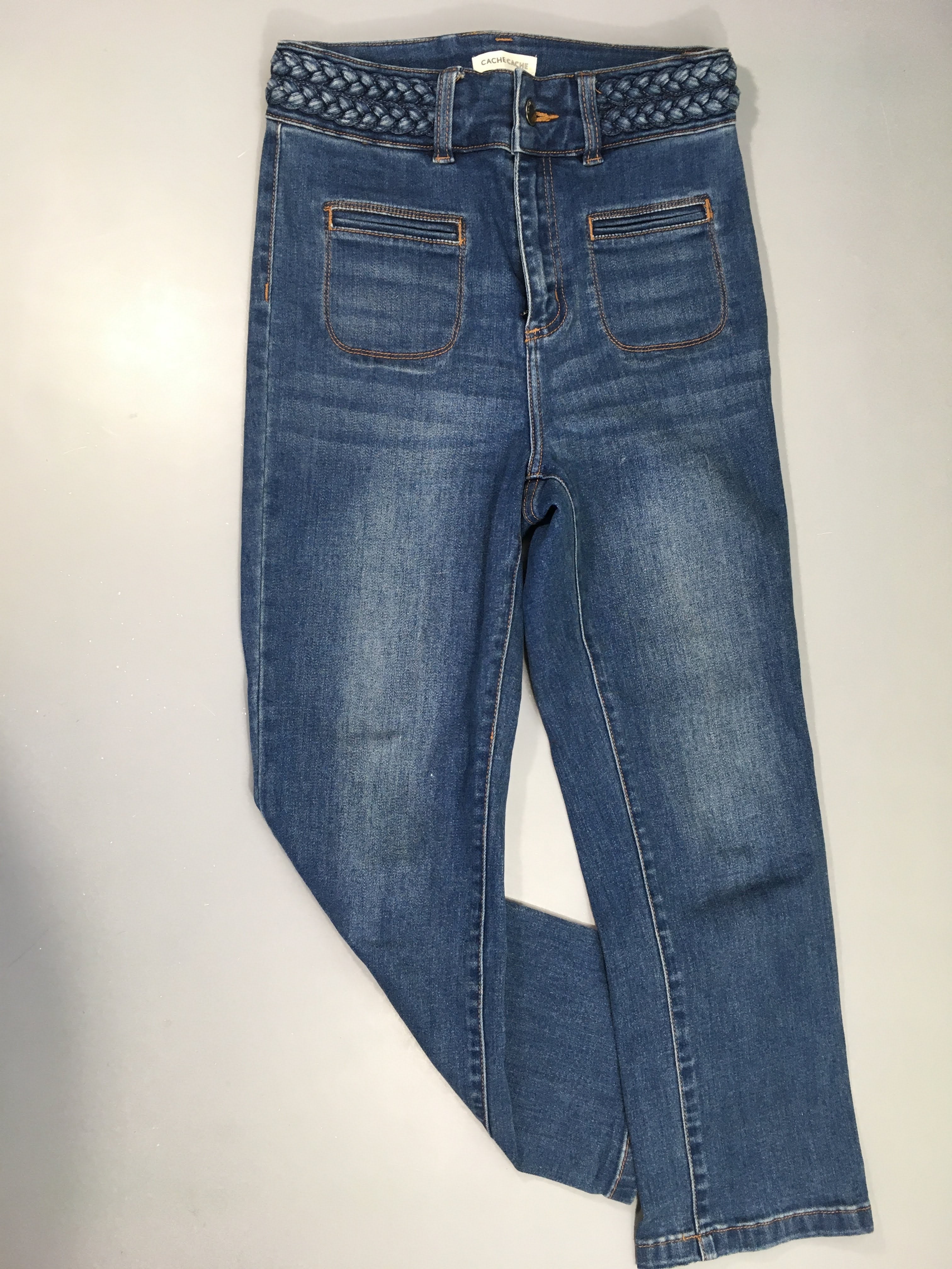 Jeans 3/4 poches avants/arrières Cache cache 36