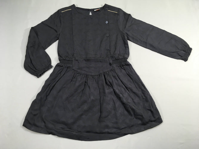 Robe m.l gris foncé liseret doré, moins cher chez Petit Kiwi