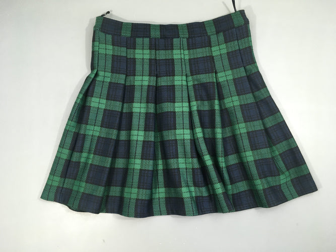 Jupe style Kilt à carreaux vert bleu, moins cher chez Petit Kiwi