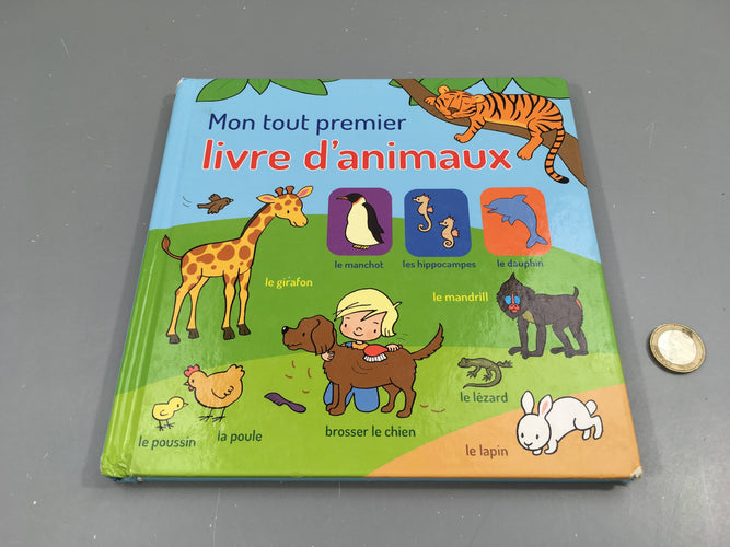 Mon tout premier livre d'animaux, corné, moins cher chez Petit Kiwi