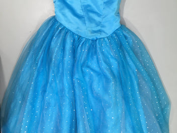 Déguisement de princesse bleu tulle pailletté