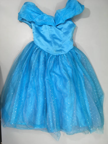 Déguisement de princesse bleu tulle pailletté, moins cher chez Petit Kiwi