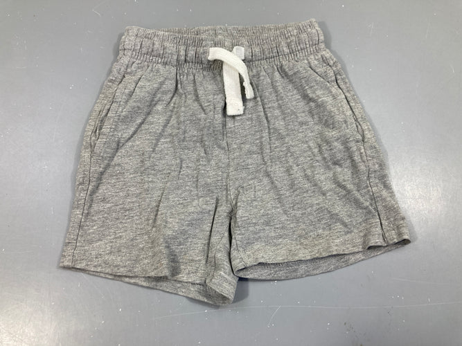 Bermuda jersey gris chiné, moins cher chez Petit Kiwi