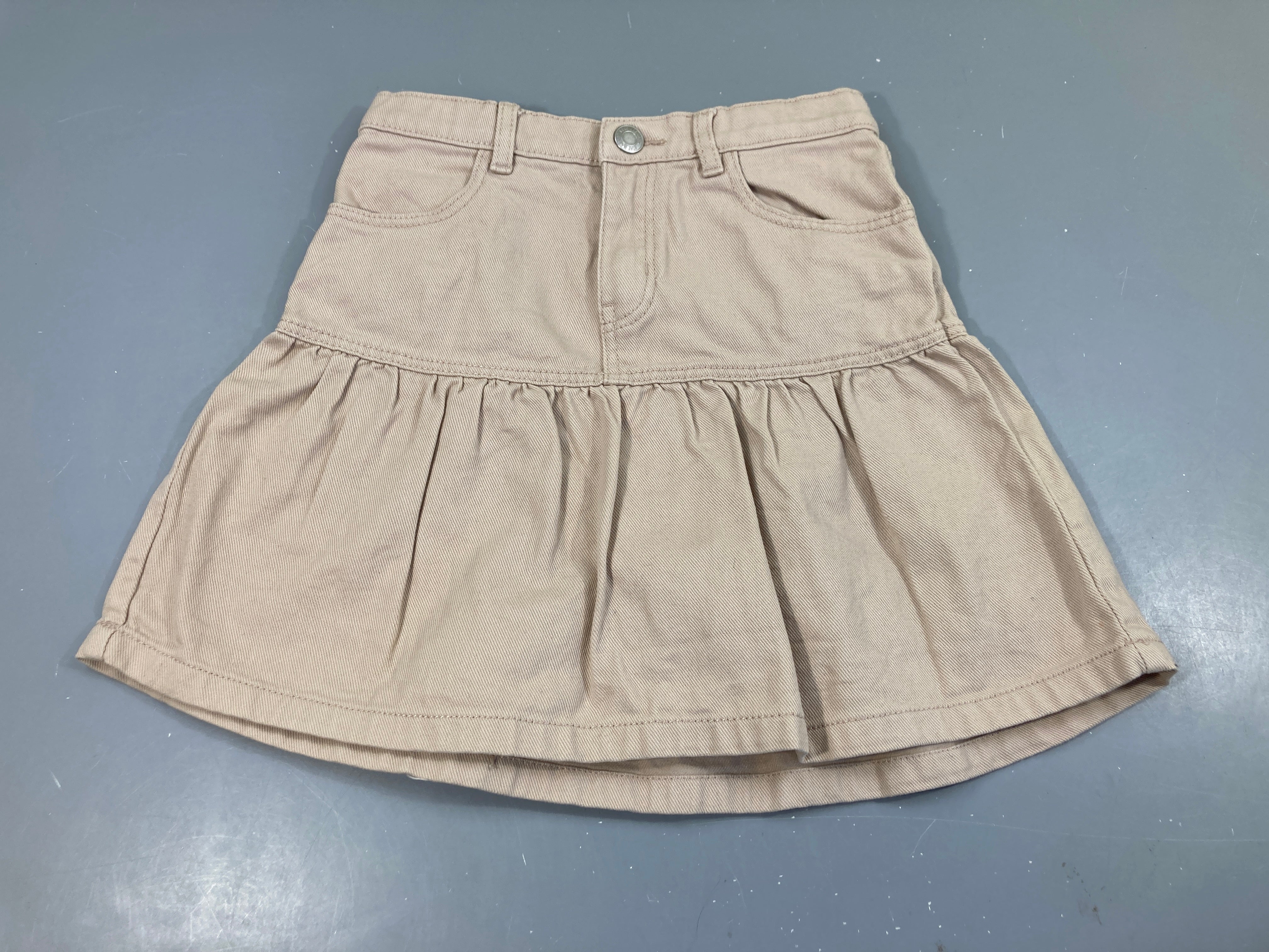 Jupe toile beige