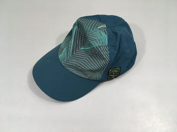 Casquette bleu canard traits verts