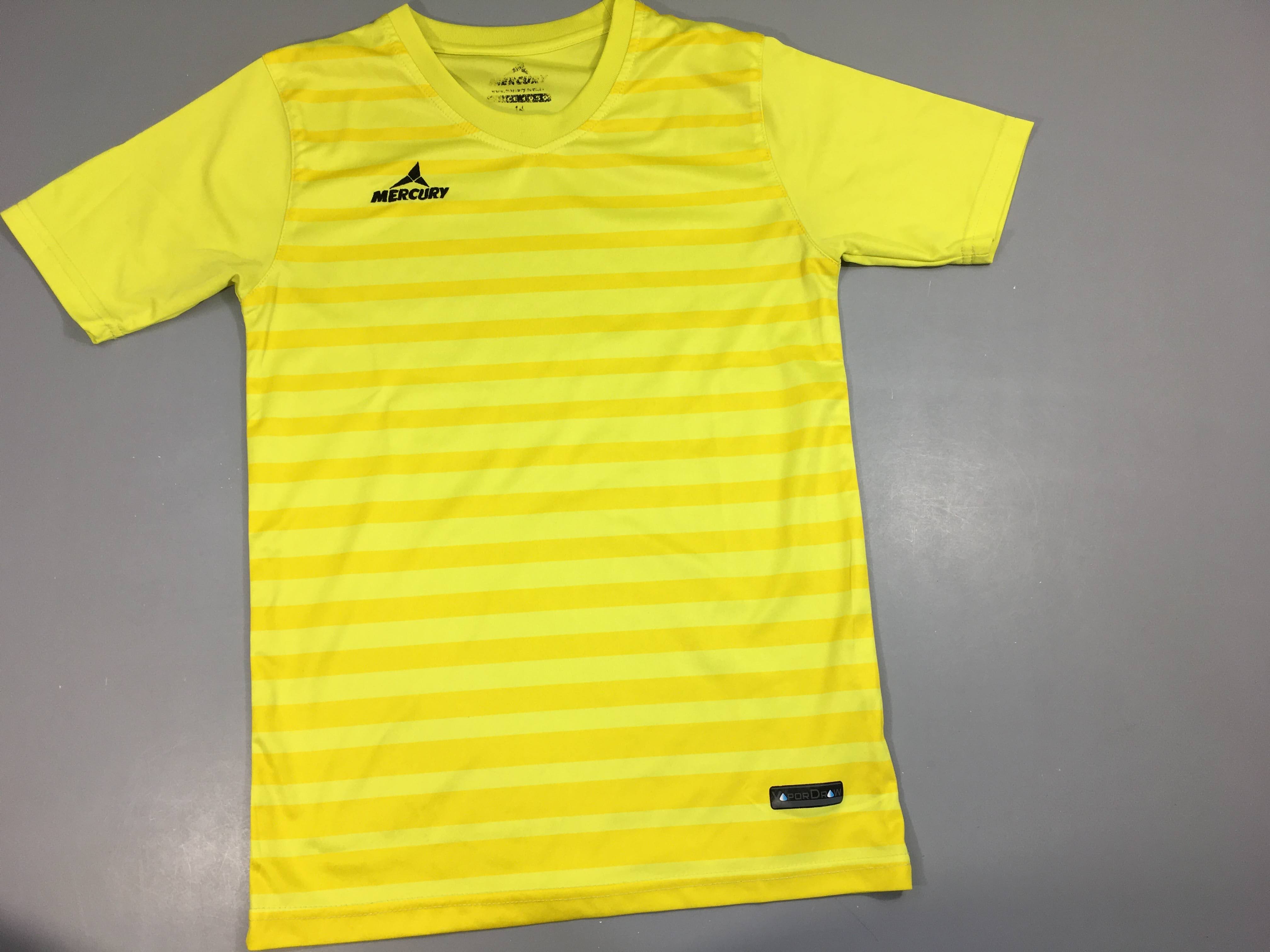 T-shirt m.c de sport jaune rayé