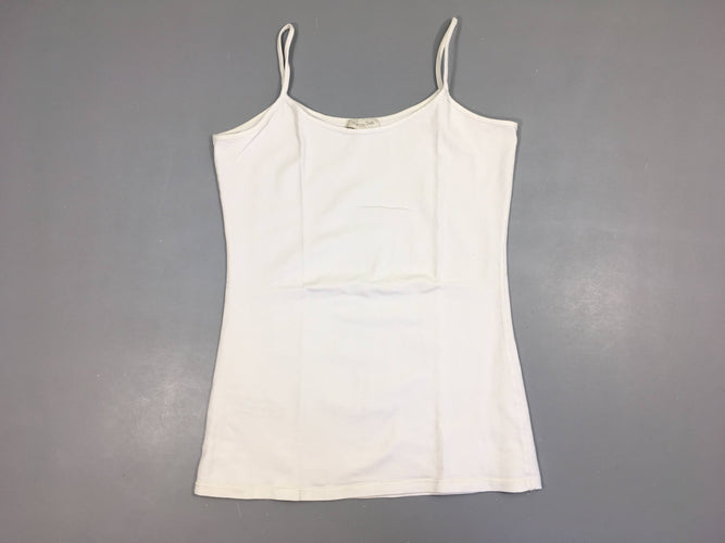 T-shirt fines bretelles blanc, moins cher chez Petit Kiwi
