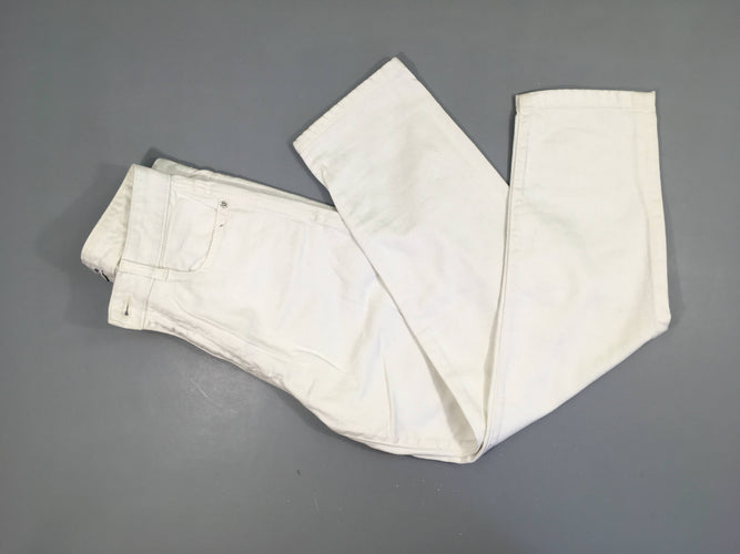 Jeans mom blanc, 36, moins cher chez Petit Kiwi