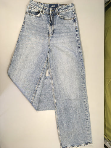 JJXX jeans wide leg high waist W25 L32, un peu effiloché dans le bas, moins cher chez Petit Kiwi