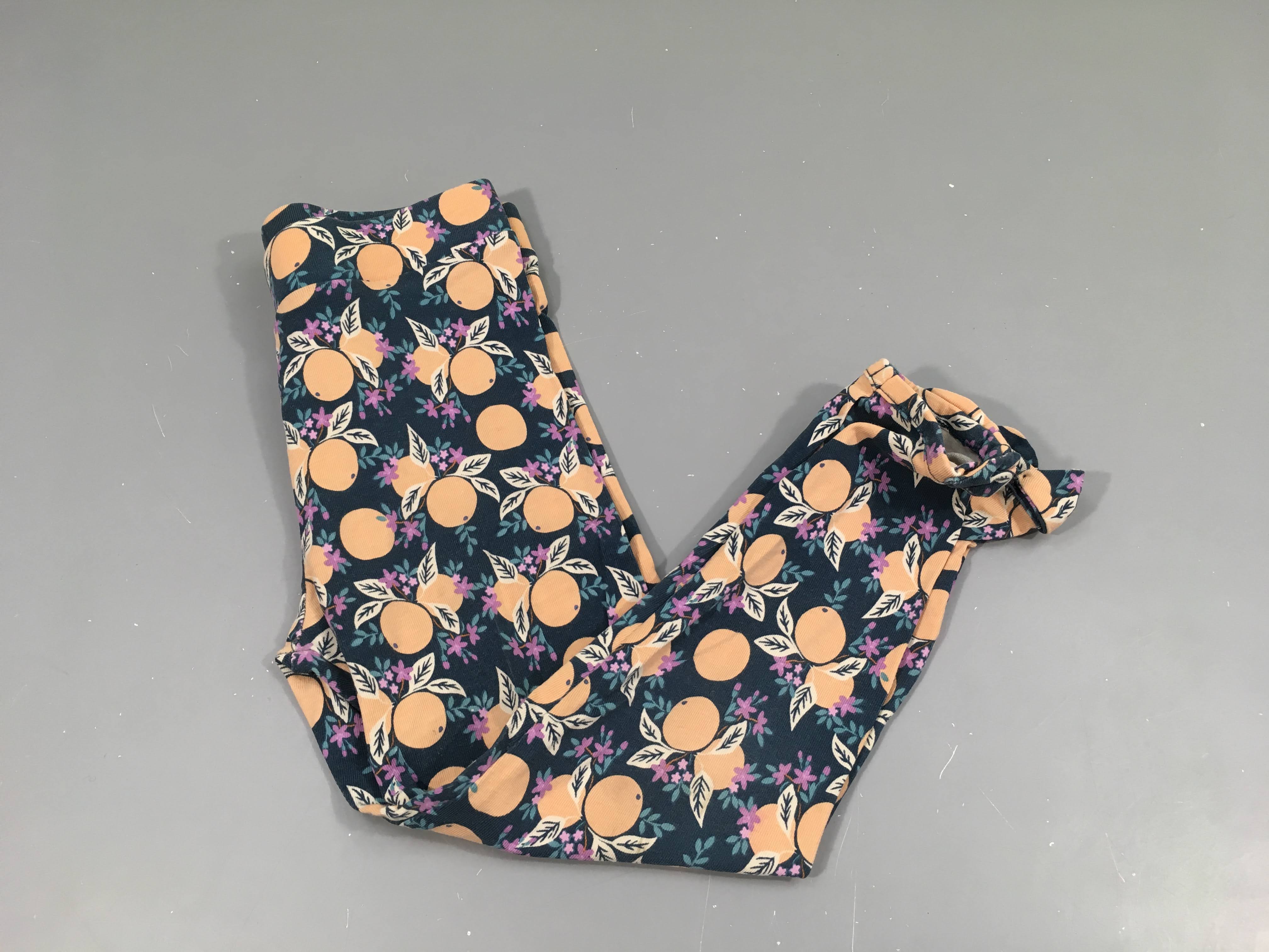 Legging bleu foncé fruits