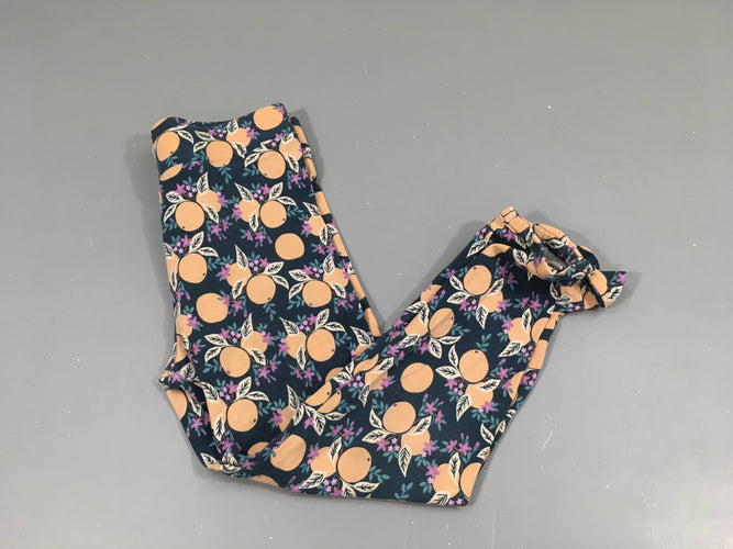 Legging bleu foncé fruits, moins cher chez Petit Kiwi