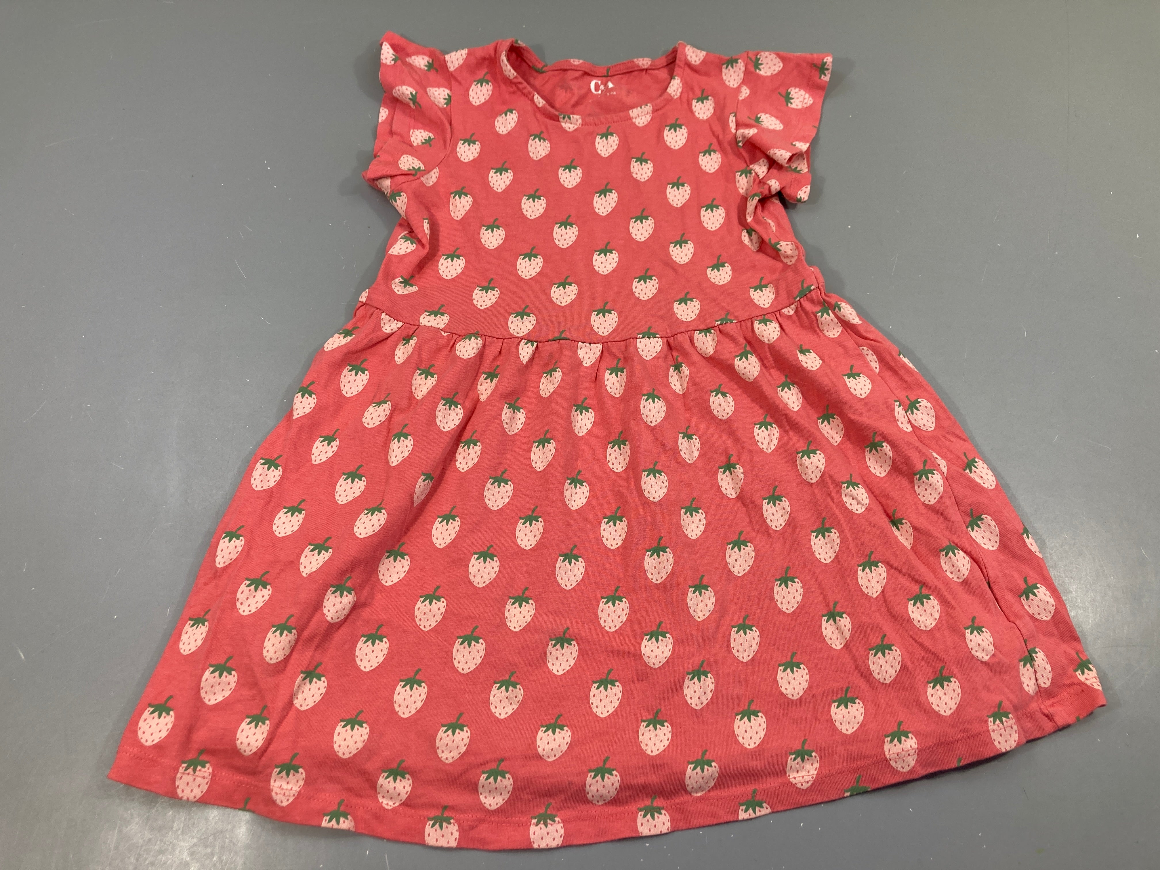 Robe m.c jersey rose fraises