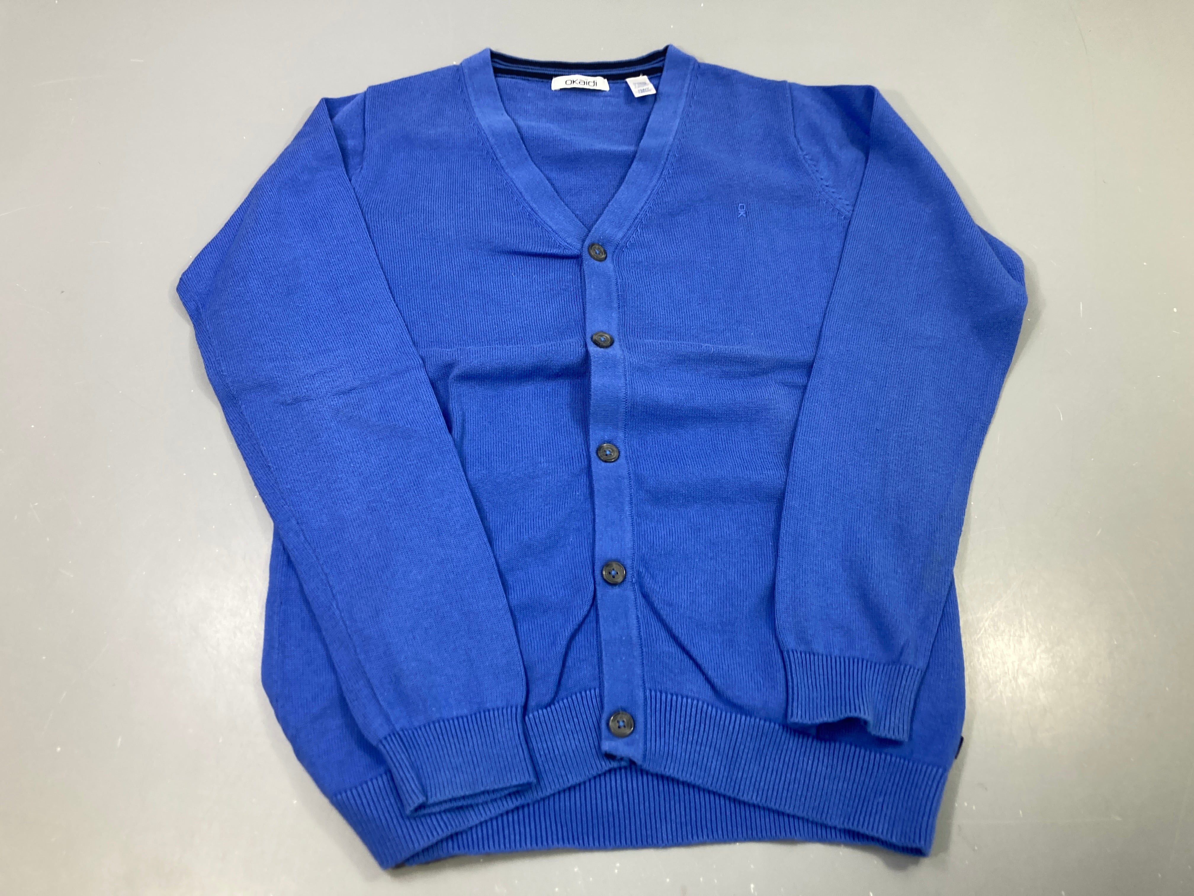 Gilet bleu  boutonné