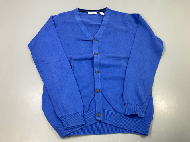 Gilet bleu  boutonné, moins cher chez Petit Kiwi