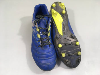 Baskets à crampons de foot bleu/gris kipsta,38