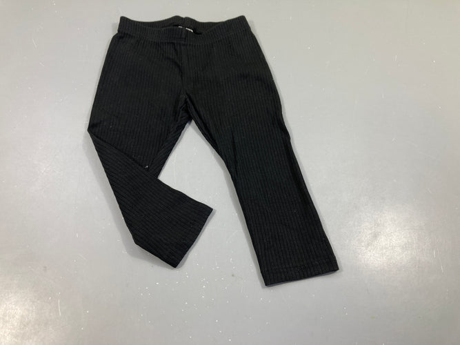 Legging côtes noir, moins cher chez Petit Kiwi