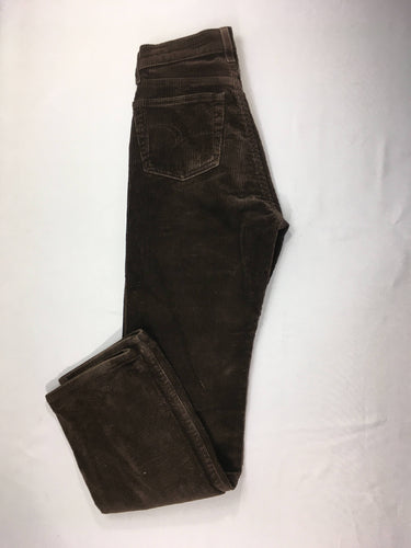 Etat neuf pantalon velours côtelé brun, W28 L34, moins cher chez Petit Kiwi