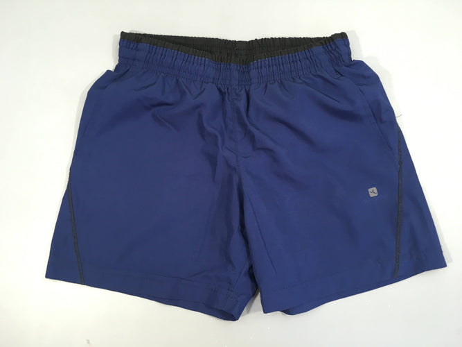 Short de sport bleu foncé domyos, moins cher chez Petit Kiwi